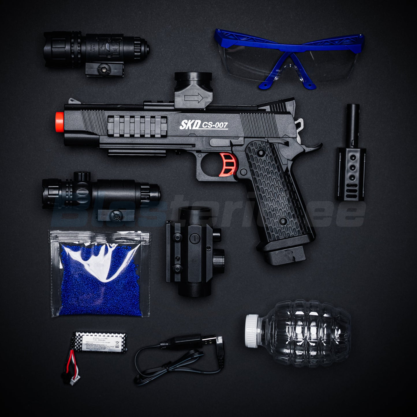 M1911 Geeliblaster - Must (Kingitus – 11 000 kuuli)