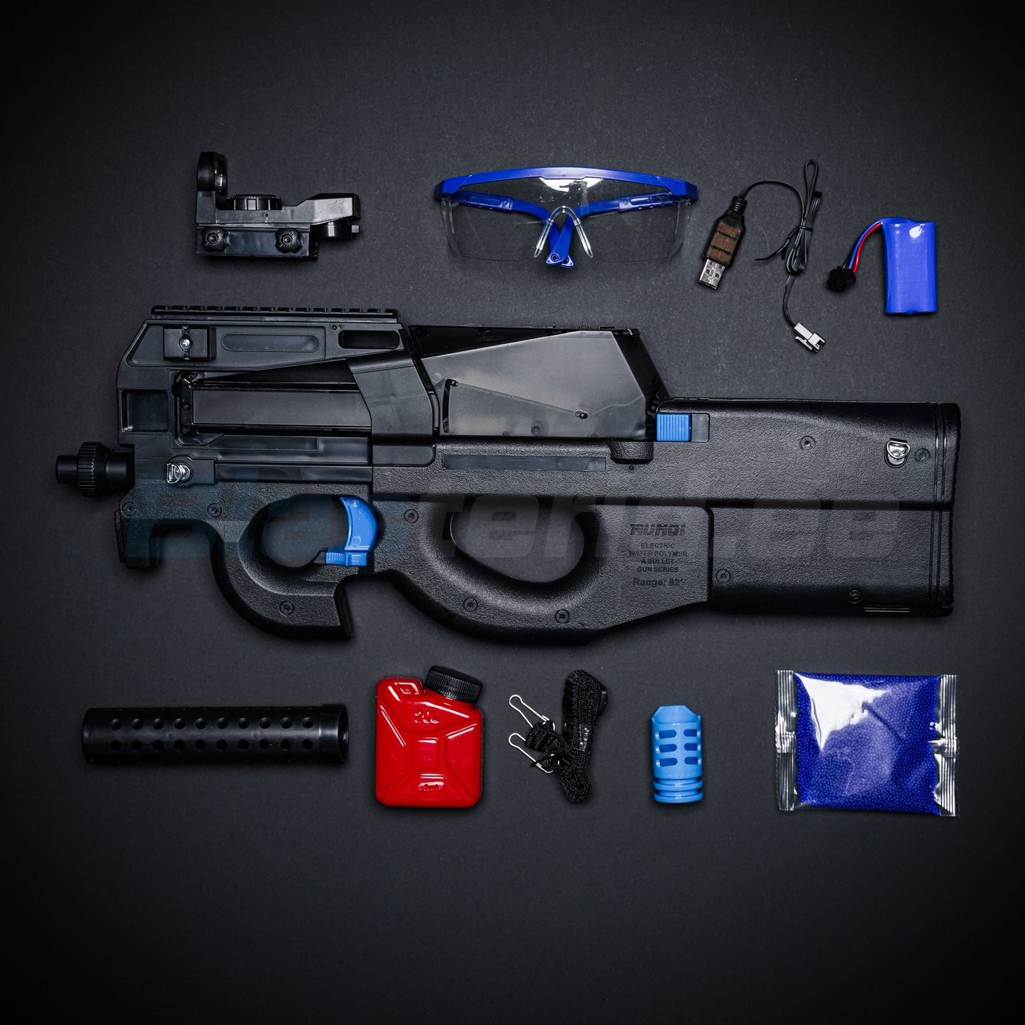 P90 Geeliblaster - Must (Kingitus – 11 000 kuuli)