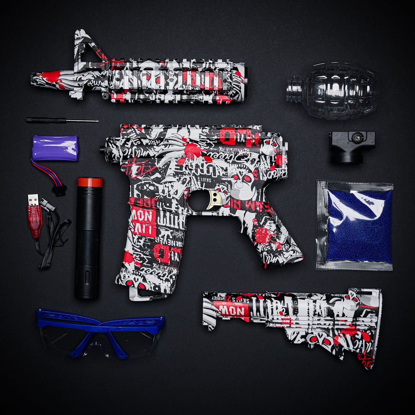 M416 Geeliblaster – Punane (Kingitus +11 000 Kuuli)